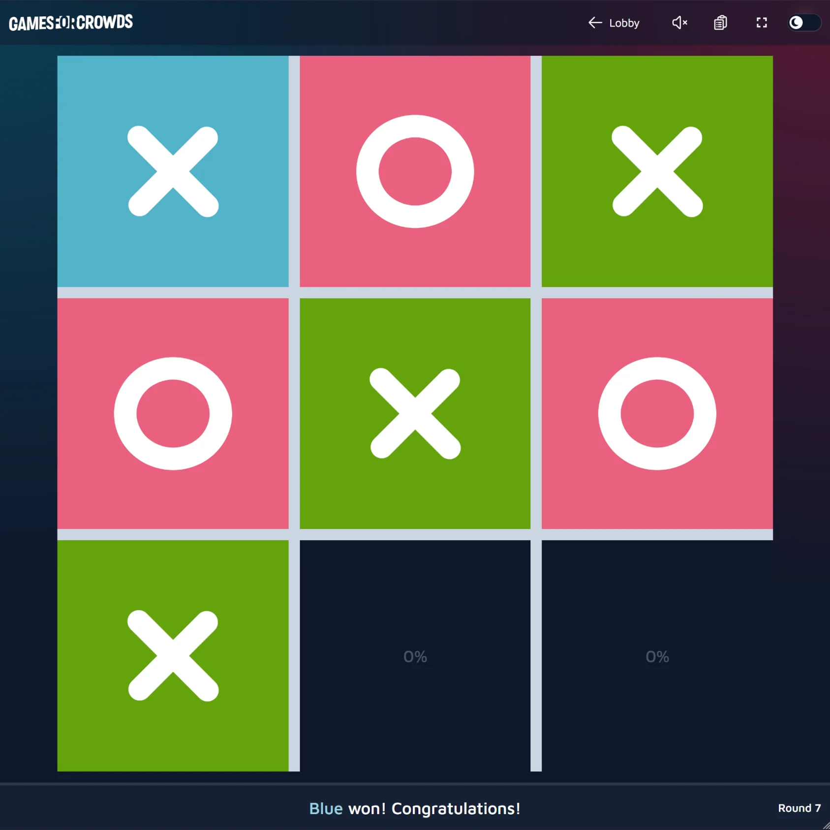 Tic Tac Toe game screenshot